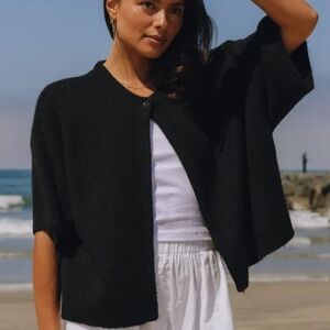 Daily Drills Single Button Sweater Black XS/S